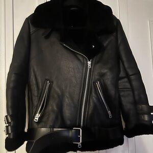 Women's Black Leather Jacket